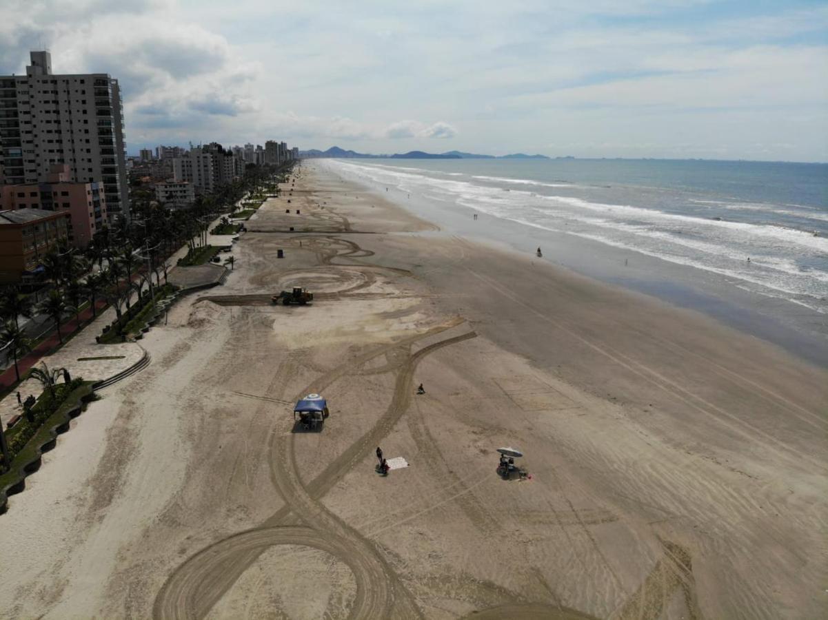 Ferienwohnung Apto Pe Na Areia Ar Condicionado Internet Estacionamento Portaria 24H Praia Grande  Exterior foto