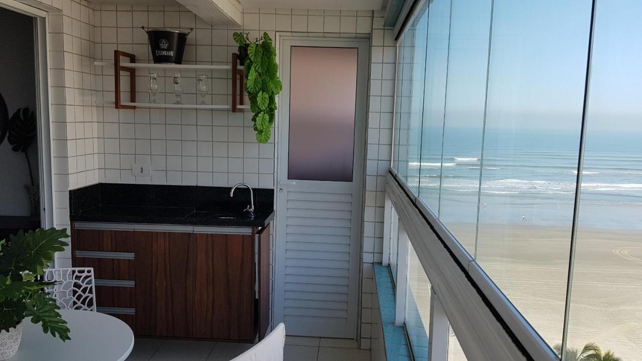 Ferienwohnung Apto Pe Na Areia Ar Condicionado Internet Estacionamento Portaria 24H Praia Grande  Exterior foto